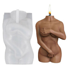 Molde de silicona con forma de cuerpo, crea figuras hermosas y sensuales, fácil de separar y limpiar, materiales de alta calidad para fiestas de