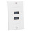 Πλάκα τοίχου Keystone Universal Compatibility με δύο θύρες USB3.0, για χρήση στο σπίτι και γραφείο, 2