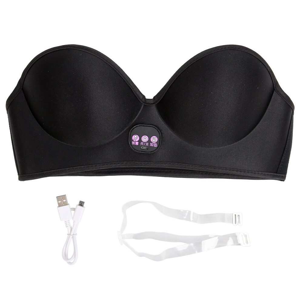 Adjustable Vibration Electric Breast Massager, Enlargement Machine With Heating Chest Massage, Promotes Healthy Breast Development & Elasticity (Soft