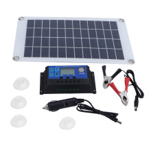 Monocrystalline Solar Charger for Vehicle Battery 12V Solar Panel Charger Lightweight Portable Solar Battery Maintainer with Durable Construction