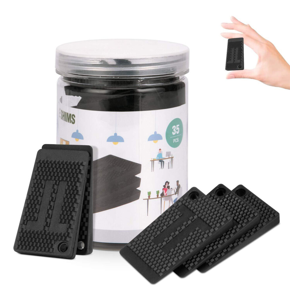 Leveling Shims For Uneven Floors, Furniture Levelers Multipurpose Use Durable Anti-Slip Stackable Plastic Rubber Wedges Supports Up To 22 Pounds, 9173940758568