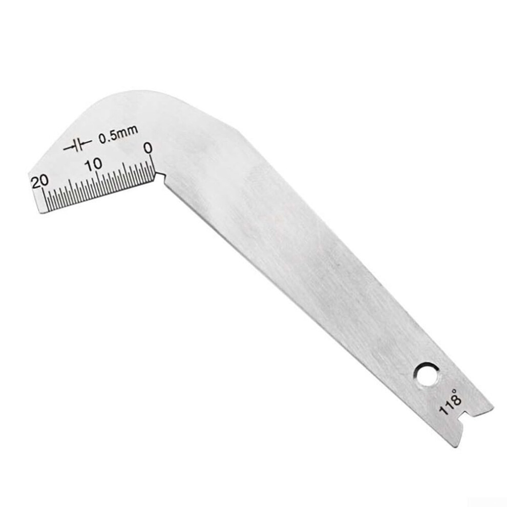 118 Degree Angle Gauge Stainless Steel For Inspections, Essential Tool, Angle Measurement Tool, Precision Gauge 9199774236331