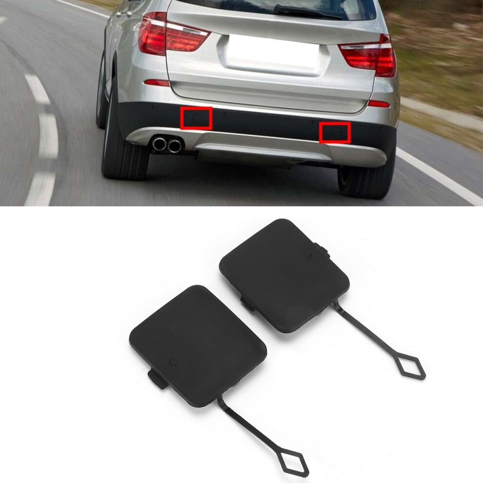 Replacement Rear Bumper Tow Hook Cap For X3 F25 2011Â2014 Black 4671377492765