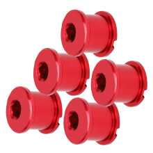 Chainring Crankset Bolts 5pcs AL7075 Aluminum Red Durable MTB