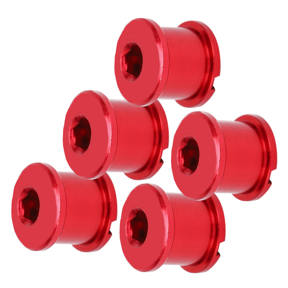 Chainring Crankset Bolts 5Pcs Al7075 Aluminum Durable Mtb Red