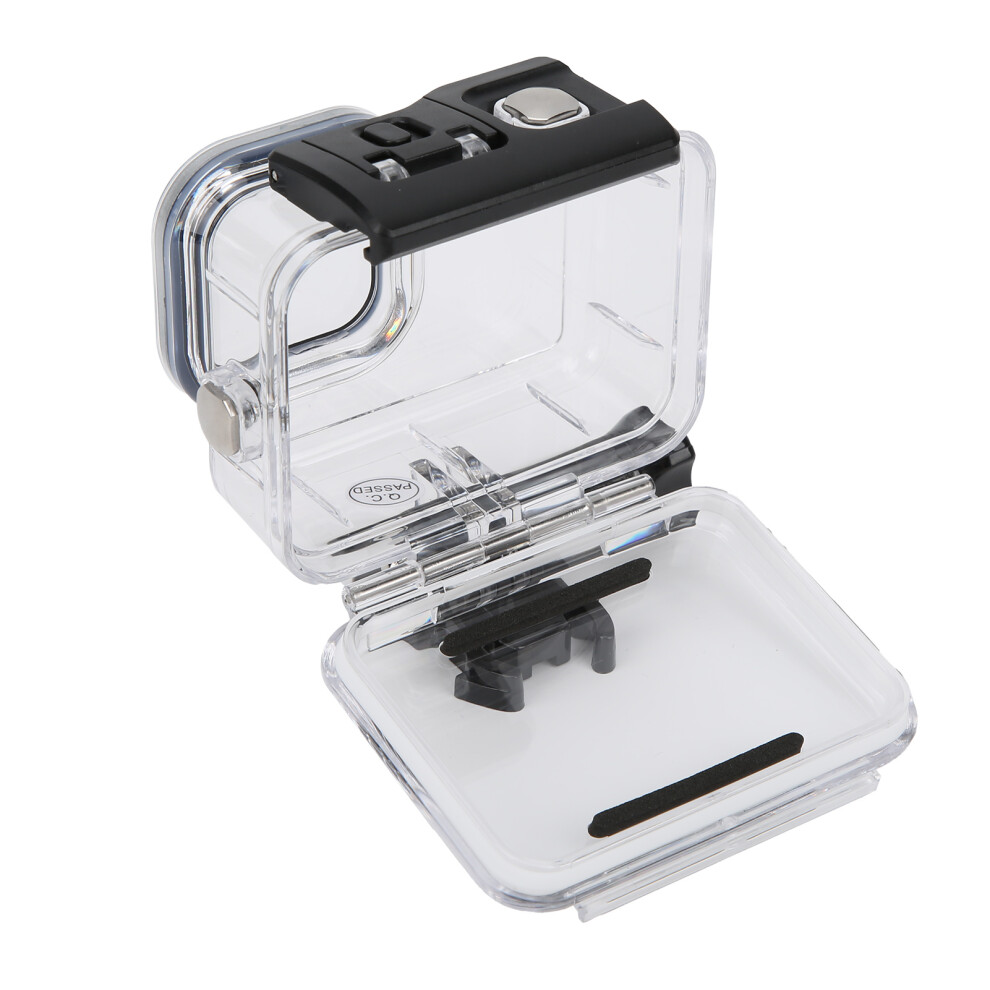45M Waterproof Action Camera Case For Gopro Hero 9, Transparent Acrylic 4221377494186