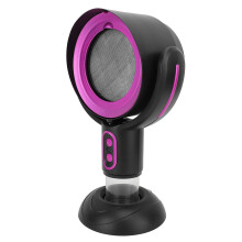 Portable Range Hood with Removable Filter and USB Charging for Indoor Cooking BBQ Hot Pot Black and Purple