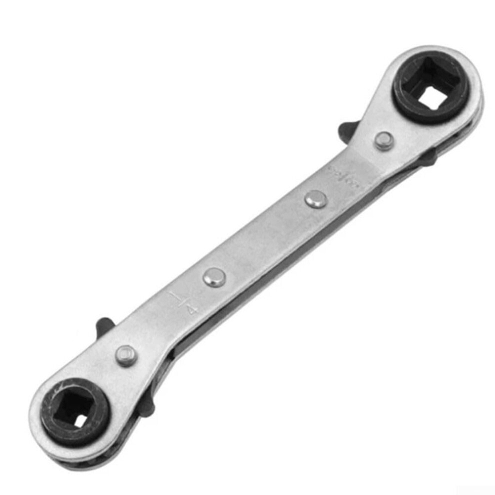 Double Headed Ratchet Wrench Carbon Steel, Refrigeration Work Tool, Opening Size Options, Model C 9187378594582