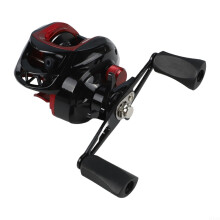 Smooth Action Fishing Reel Ambidextrous For LeftHanded Anglers Ergonomic Red