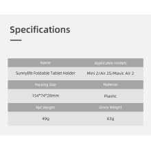 Verstellbarer faltbarer Tablet-Halter für DJI Mini 2/Air 2S/Mavic Air 2 Drohnensteuerungen