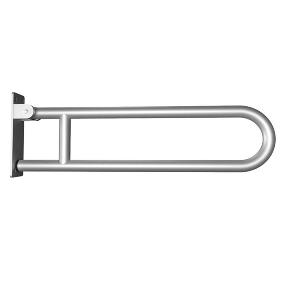 Bathroom Safety Grab Bar with Foldable FlipUp Design, Wall Mounted Toilet Support Rail for Elderly
