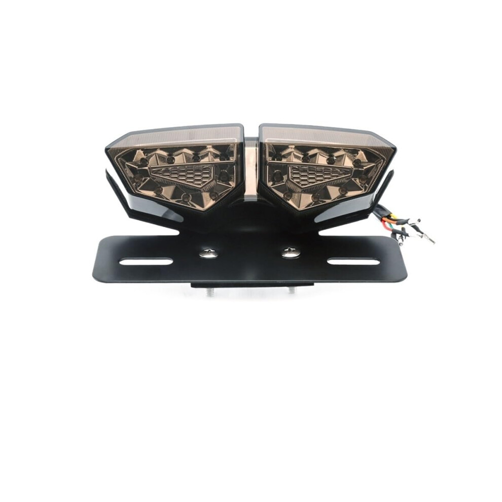 12V Motorcycle Led Brake Tail With Turn Signals, Smoke Lens, Waterproof For Offroad Light 9347817824957