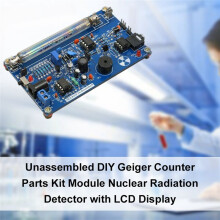 DIY Assemble Geiger Counter Kit Counter Module Nuclear Radiation Detector with Sound and Light Alarm