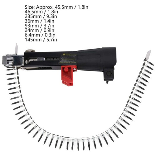 Automatic Chain Nail Gun Adapter Electric Drill Screw Tightening Equipment Installed  Electric Drill with Screwdriver 1