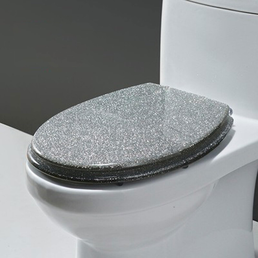 Transparent Resin Toilet Seat, Adjustable Nonslip, Fits All Common Toilets, Home & Guest Room Style I, 36X42x13x21cm 9347817830880