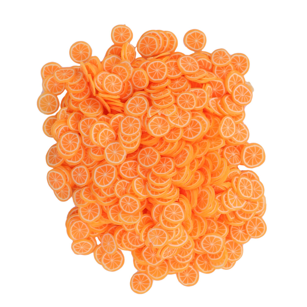 Orange 10G Fruit Shaped Nail Art Slices Polymer Clay Decoration