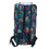 Multi-Carry Printed Backpack Waterproof Blue Maple Leaf Design 3