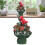 Mini Bright Red Artificial Christmas Tree Desktop Decor 20cm 10
