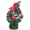 Mini Bright Red Artificial Christmas Tree Desktop Decor 20cm 11