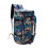 Multi-Carry Printed Backpack Waterproof Blue Maple Leaf Design 11
