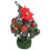 Mini Bright Red Artificial Christmas Tree Desktop Decor 20cm 2