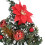 Mini Bright Red Artificial Christmas Tree Desktop Decor 20cm 8