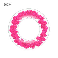 Inflatable Pool Floats For Summer Fun, Transparent Design With Glitter Confetti Premium Material Beach Party Pool Tube, Environmentally Friendly Edge