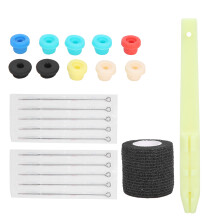 Professional Tattoo Needles Beginner Tattoo Kit with Tattoo Ink Included Stick Tattoo Kit DIY Tattoo Practice Kit Easy to Use Tattoo Kit, Reusable