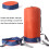 Compression Sack Nylon 35L Waterproof Sleeping Bag Compression Sack Orange Backpacking Portable Multifunctional 3