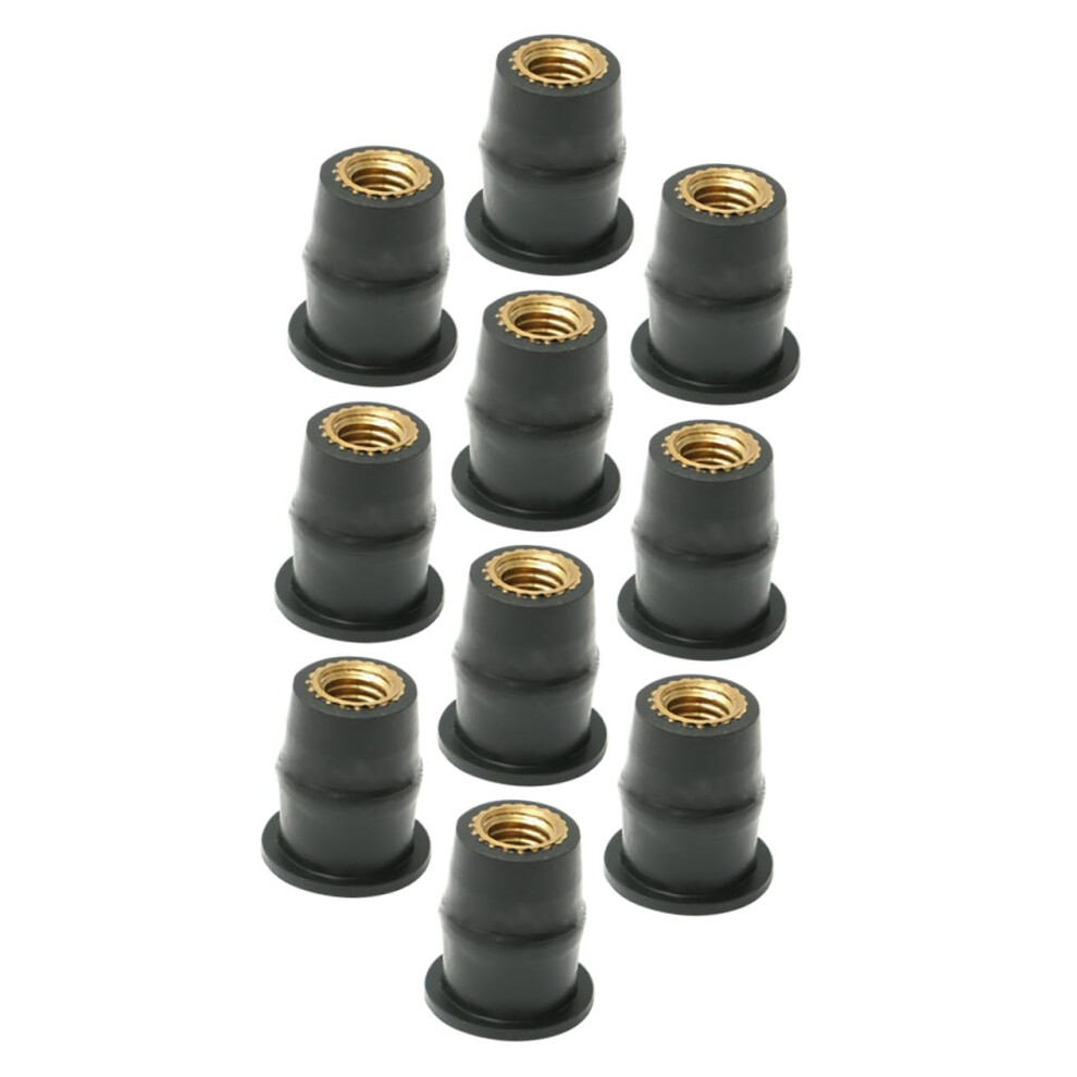 10Pcs Motorcycle Windscreen Nuts And Windshield Well Nut Inserts For Secure Fairing Attachment 9187378596142