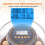 Egg Incubator for Hatching Chicks Automatic Egg Turner 12Egg Capacity 360Degree Window Egg Candler 3