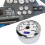 85mm Waterproof Car Tacho Meter 9-32V DC with Red Pointer 6