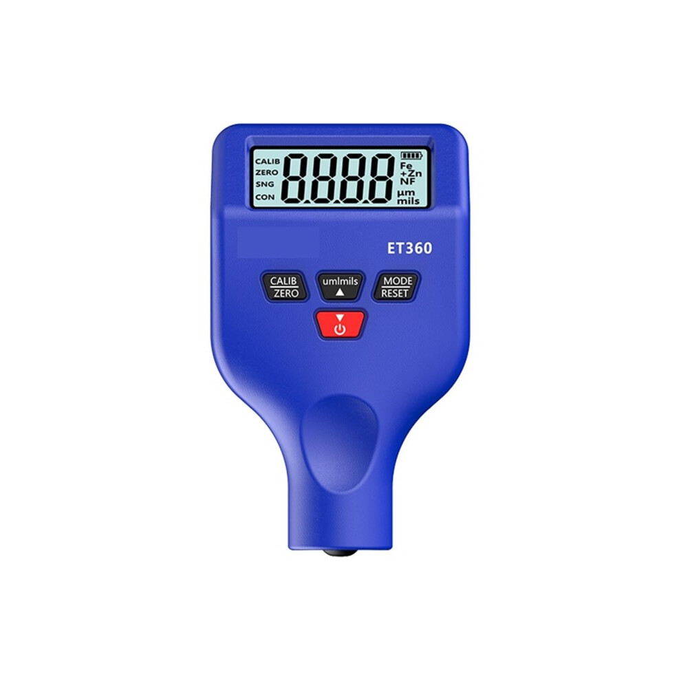 Paint Thickness Gauge With Auto Substrate Detection And Backlit Lcd, Car Paint Tester 01500Âµm Blue 9199774239431