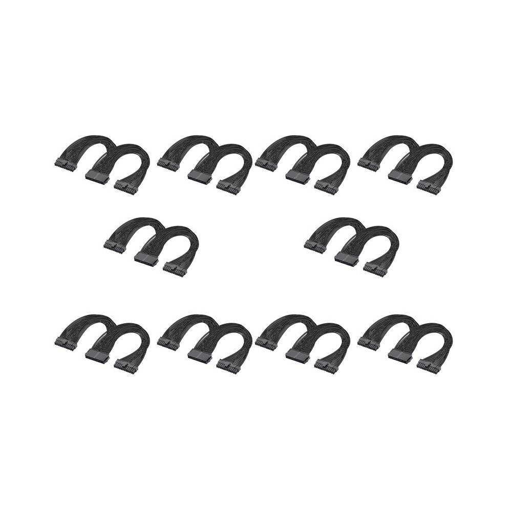 10X Dual Psu Power Supply 24-Pin Atx Motherboard Splitter Cable,24Pin(20+4) For Atx Motherboard Extension Cable 6033227102893