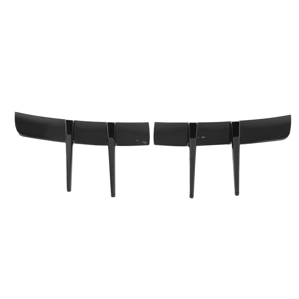 Glossy Bumper Spoiler Set 2 Pcs For Mercedes A Class W177 Amg Line 2018+ Black 5091377503534