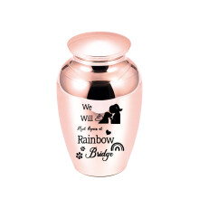 Small Cremation Urn for Ashes Pet Cremation Urn-rose gold