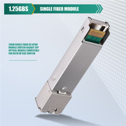 20KM Single Fiber SC GPON Module  Gigabit SFP Optical Module Compatible for with  H3C 1