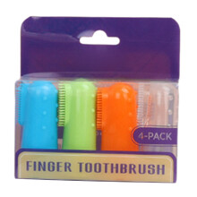 4PCS Pet Dog Finger Toothbrush for Travel Use Teeth Cleaning