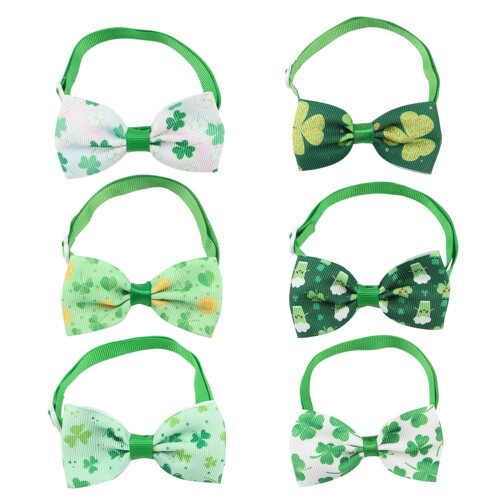 StPatricks Day Cat Bowknot Collar Party Decorative-number 1 1