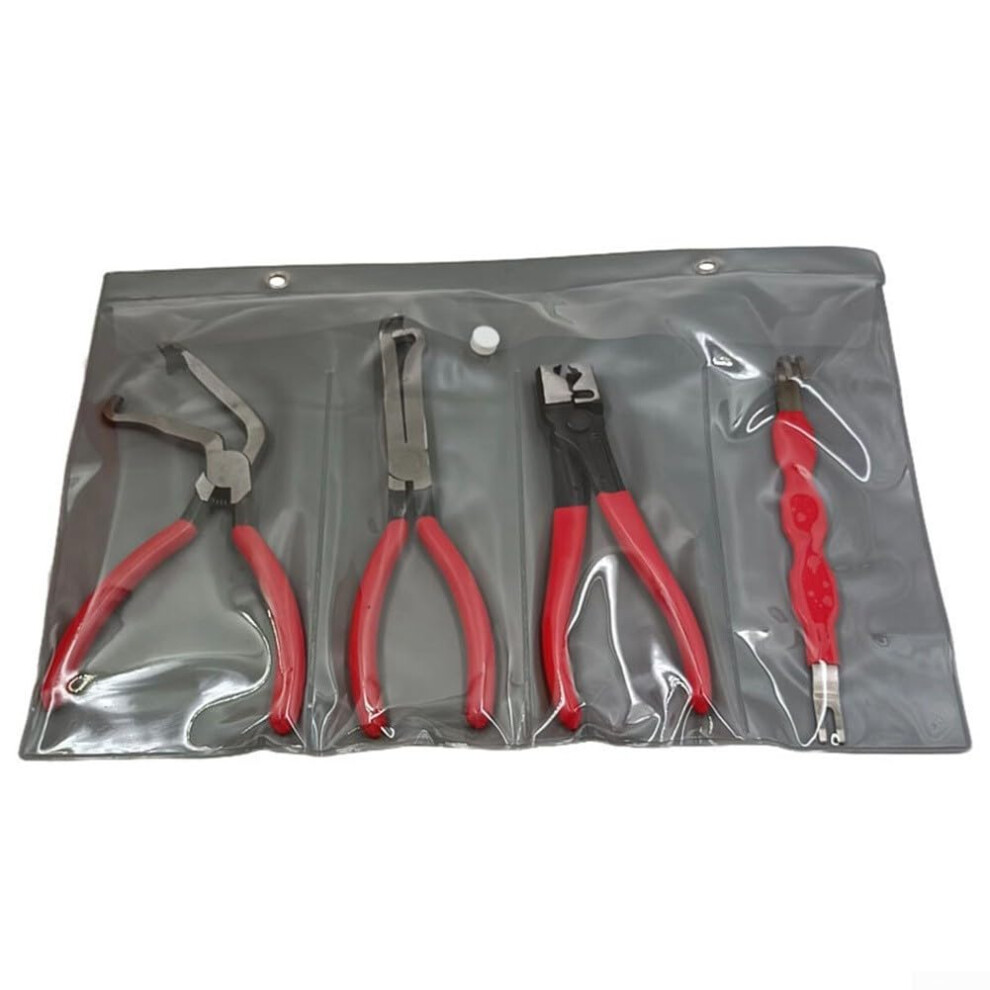 4 Pcs Automotive Terminal Removal Tool Set, Carbon Steel Doubleended Pliers For Cars Trucks Suvs 9347817827453