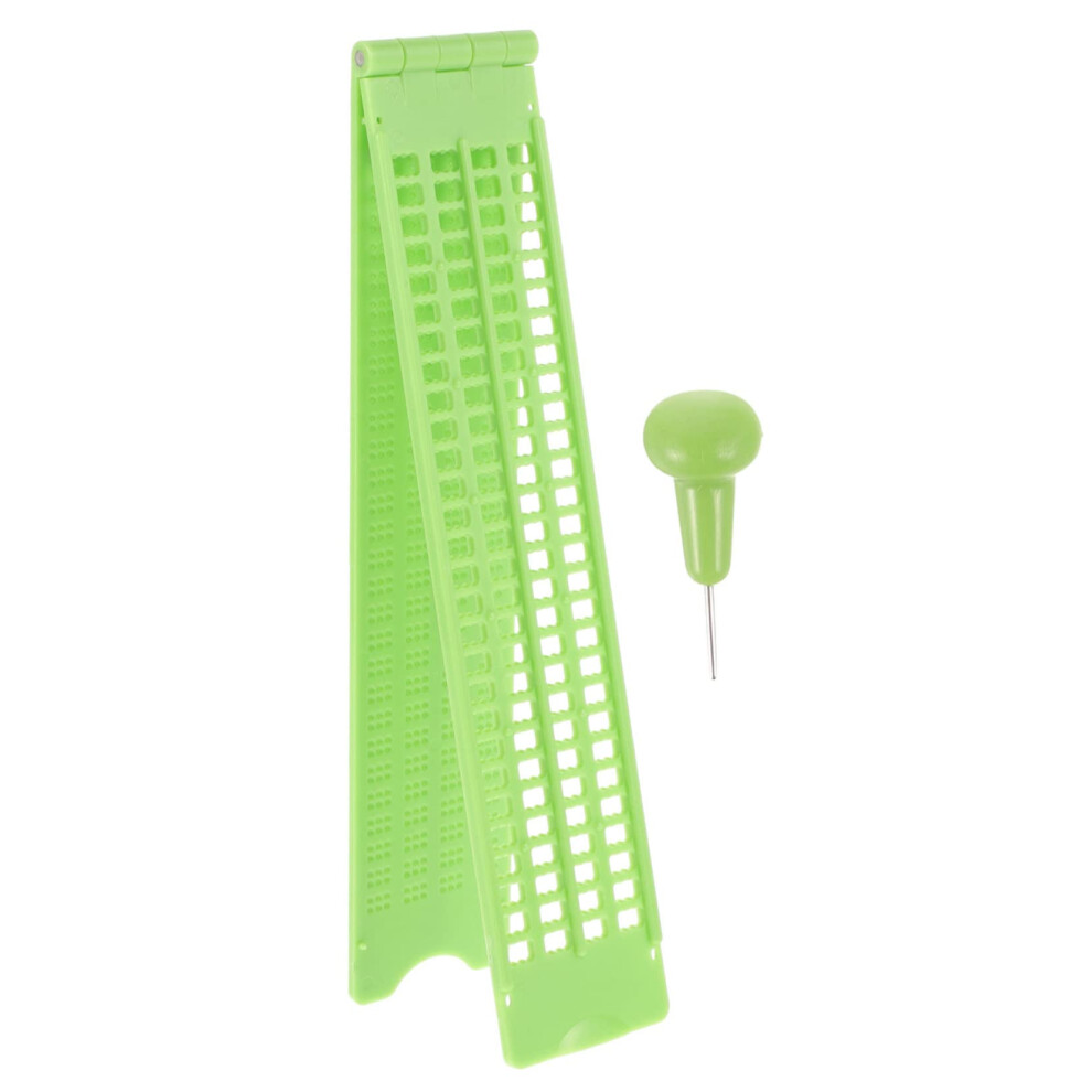 Braille Writing Plate Plastic Board With Stylus, Flexible Braille Fingerboard Aid For Visually Impaired Students