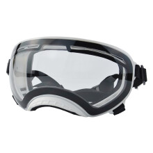 Dog Glasses Pet Adjustable-white frame transparent lens