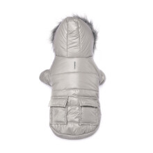 Pet Dog Jackets Winter Pet Clothes for Small Dog Warm-Gray XXL