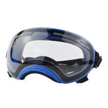 Dog Sunglasses Cat Pet Skiing-blue frame transparent lens