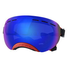 Pet Hiking Skiing Sunglasses Elastic Band-red frame blue lens