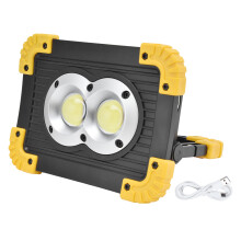 Bärbar nödbelysning, uppladdningsbar arbetslampa IP65Vattentät strålkastare med justerbart stativLED-lampa, multifunktionell PowerBank-lampa för