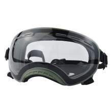 Dog Glasses Pet-Military green frame transparent lens