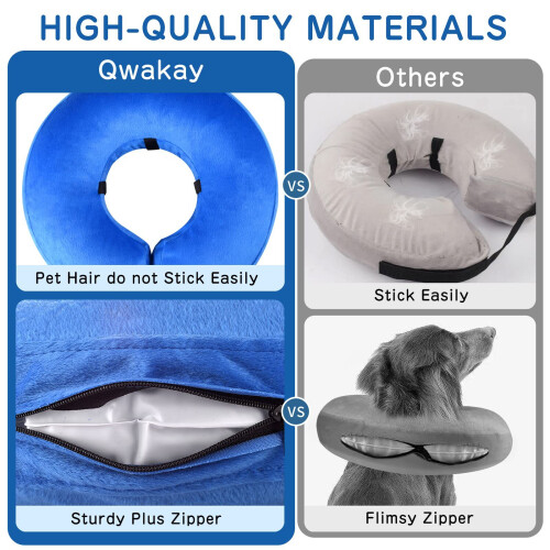 Inflatable Pet Recovery Cone Collar Adjustable Soft Recovery-L 2