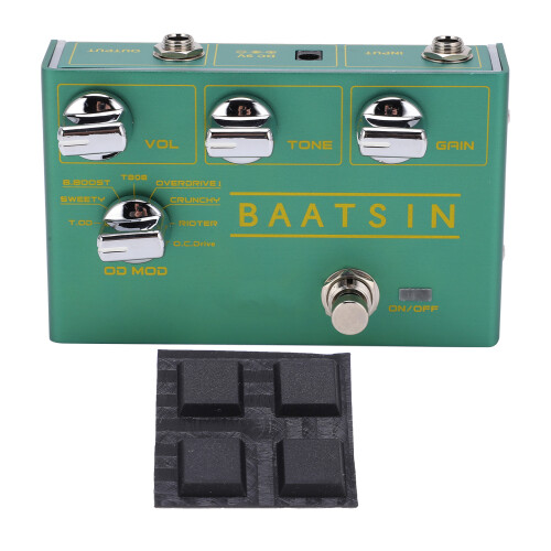 Πεντάλ κιθάρας Overdrive με λειτουργία Boost και ρύθμιση πλούσιου τόνου, Pure Analog Circuit Metal