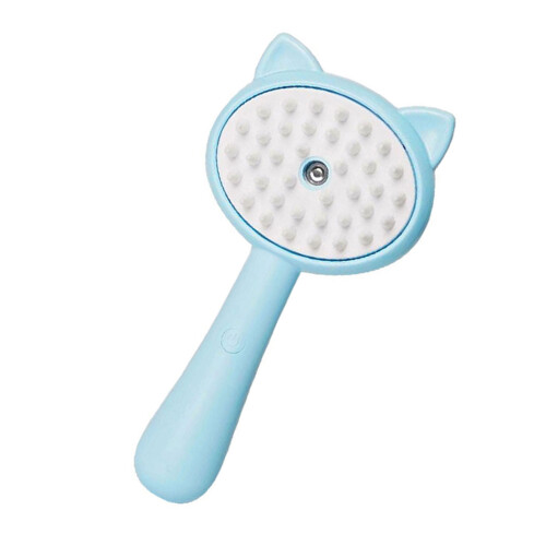 Huisdier Kam Haarborstel Ontharing Deshedding Tool-Blauw